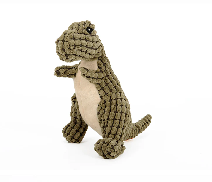 Plush Dino Dog Toy - Image 7